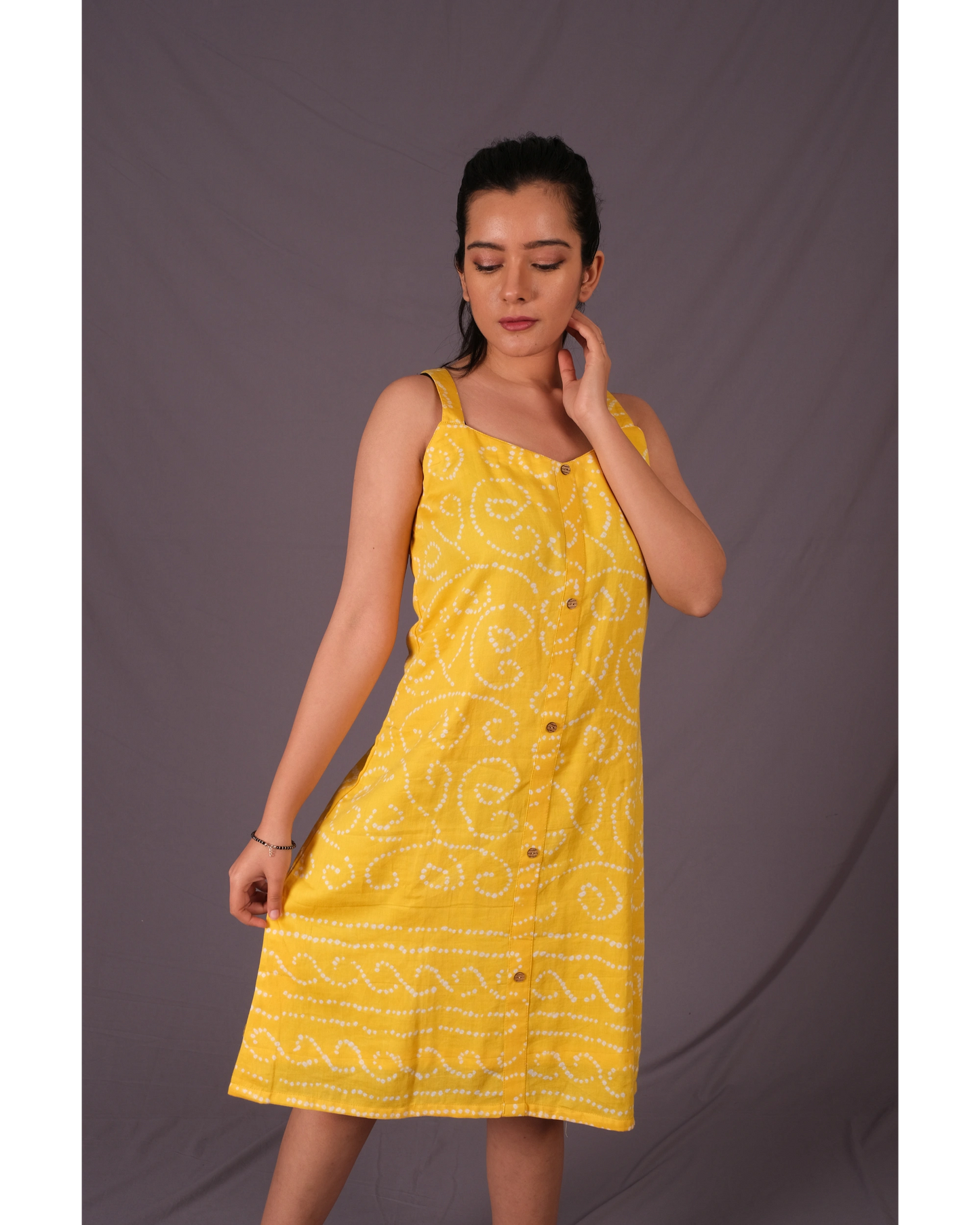 Lemon Yellow Strappy Dress