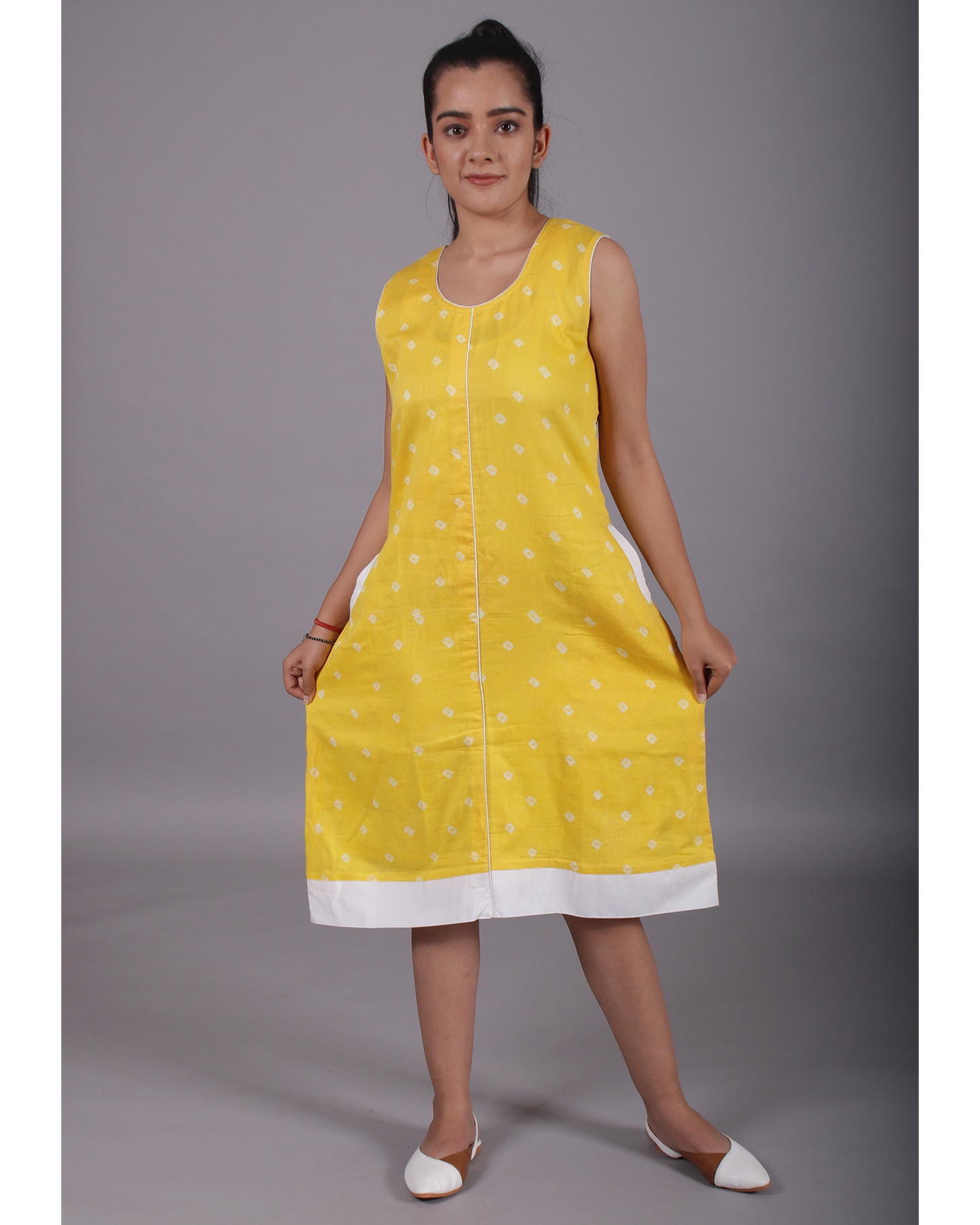 Lemon Yellow Polka Dots