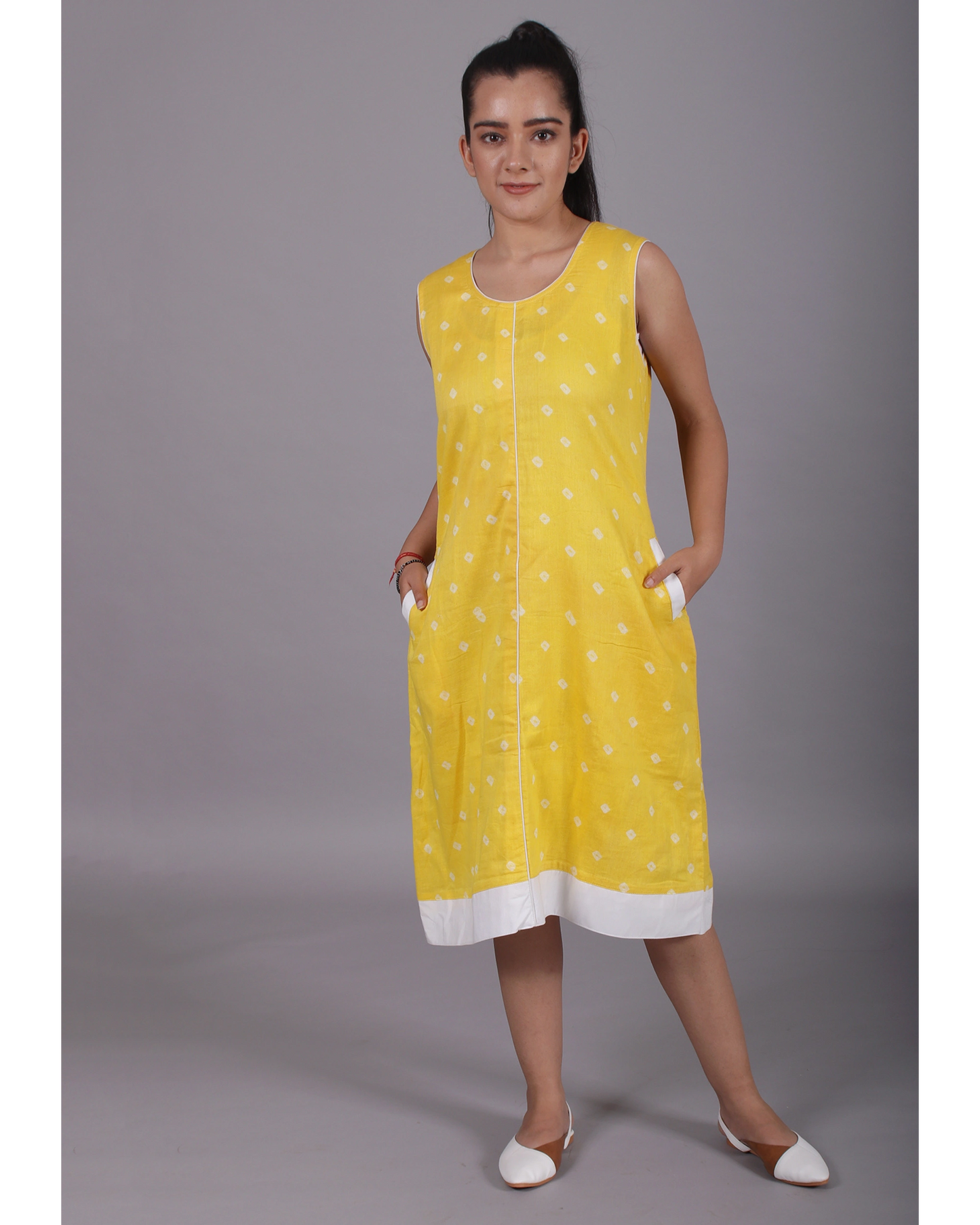 Lemon Yellow Polka Dots