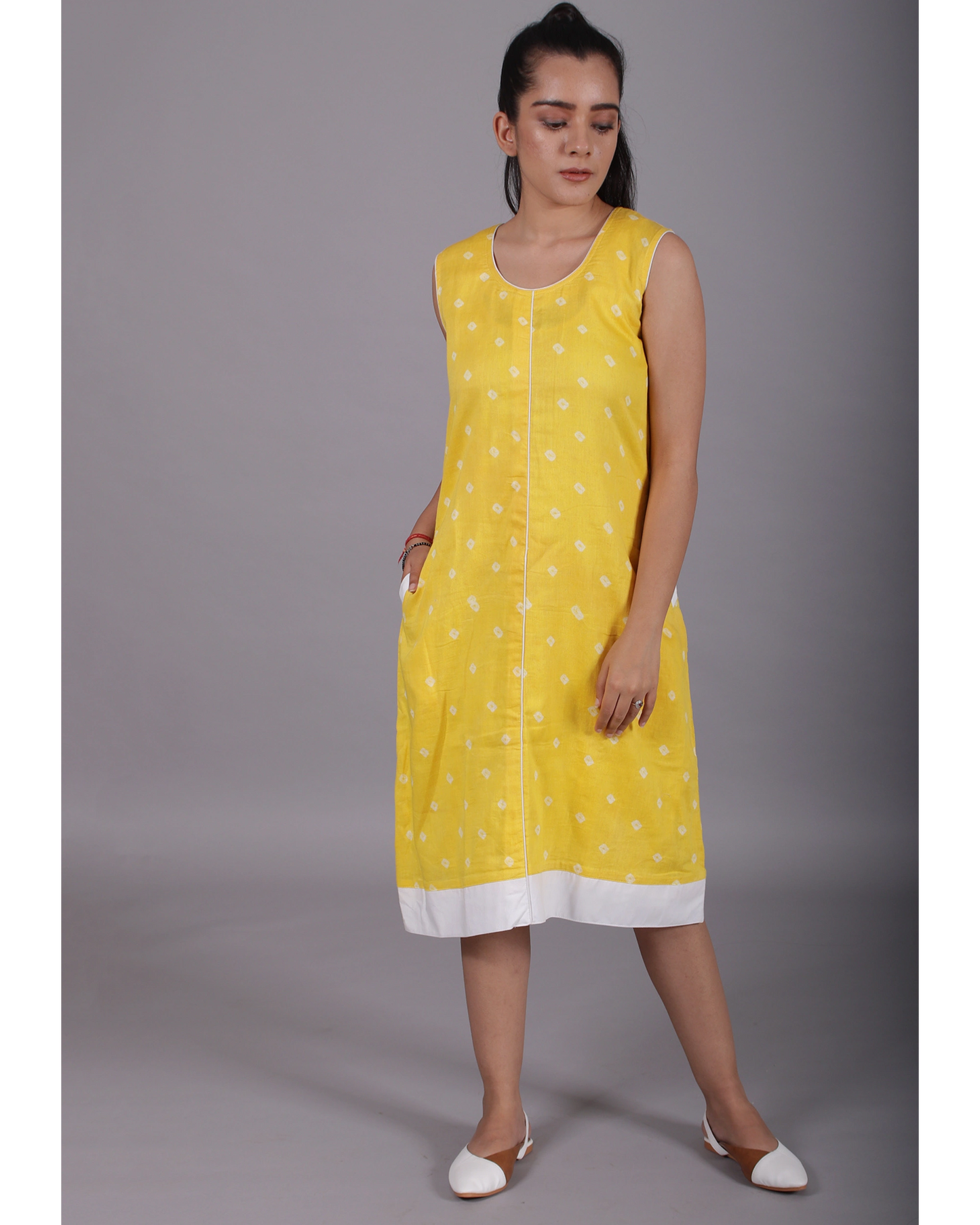 Lemon Yellow Polka Dots
