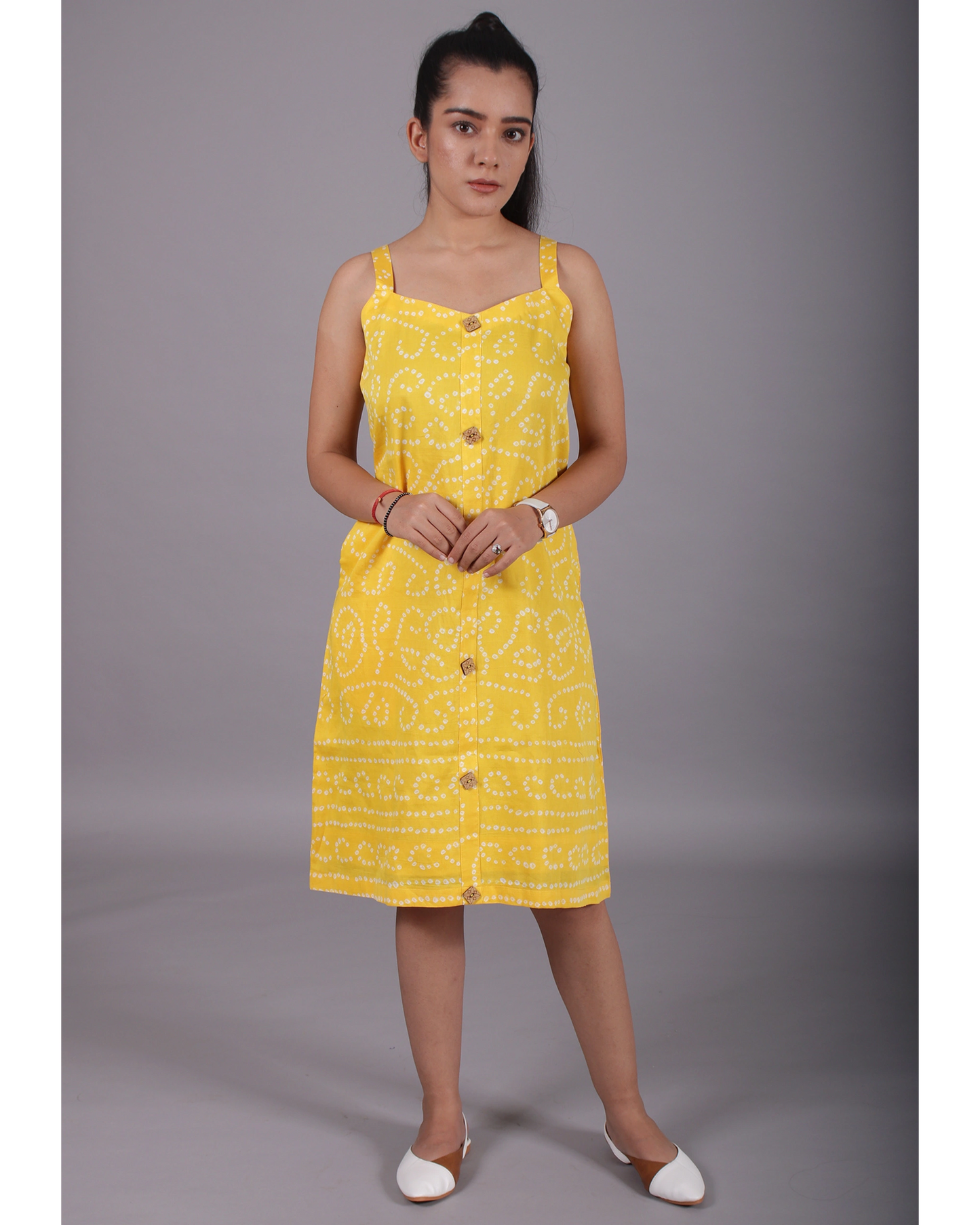 Lemon Yellow Strappy Dress