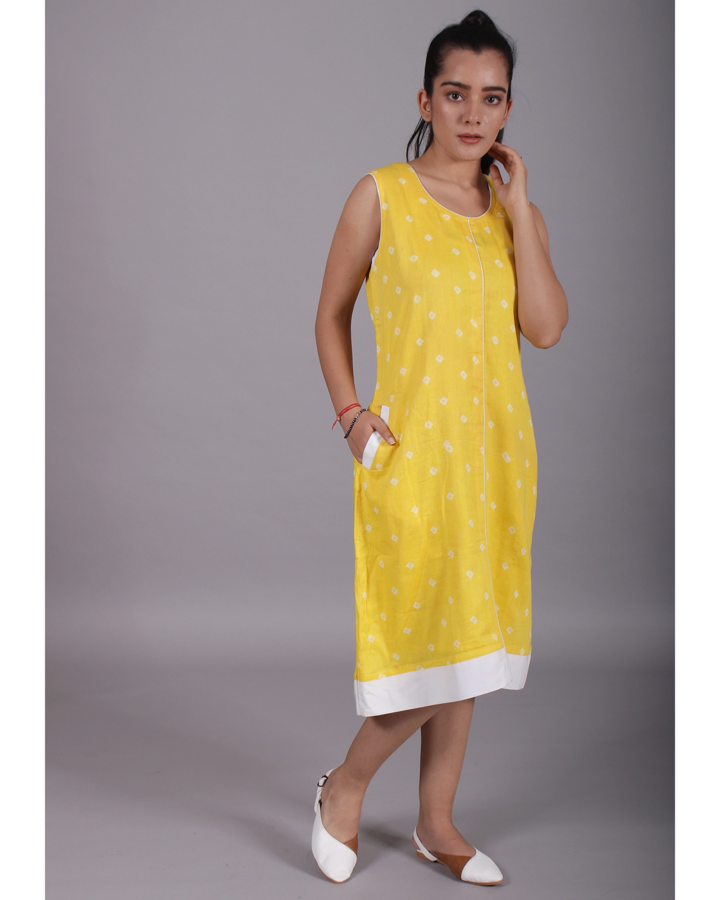 Lemon Yellow Polka Dots