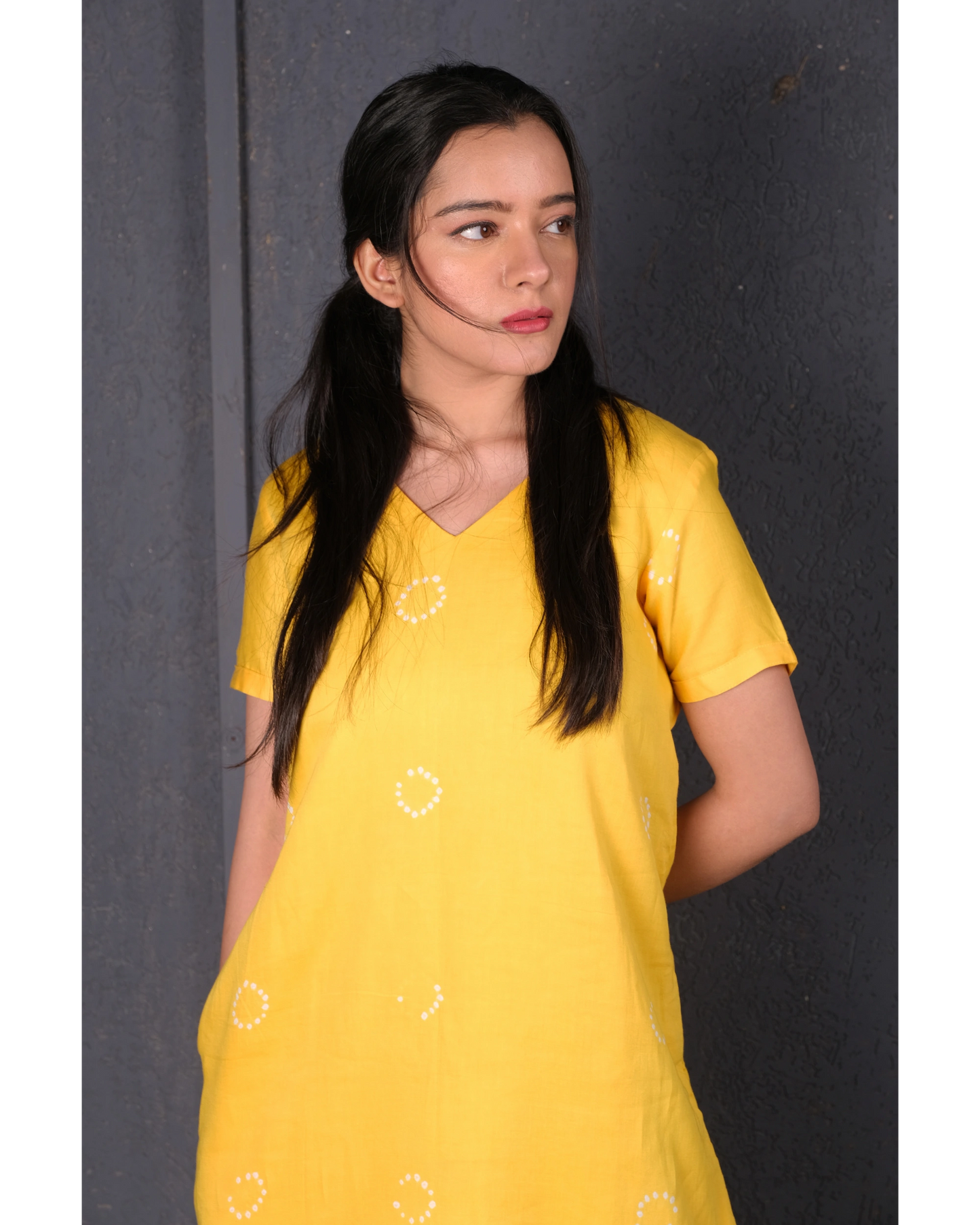 Chrome Yellow A-Line Dress