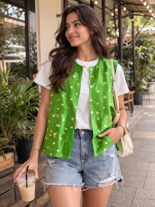 Green cotton jacket