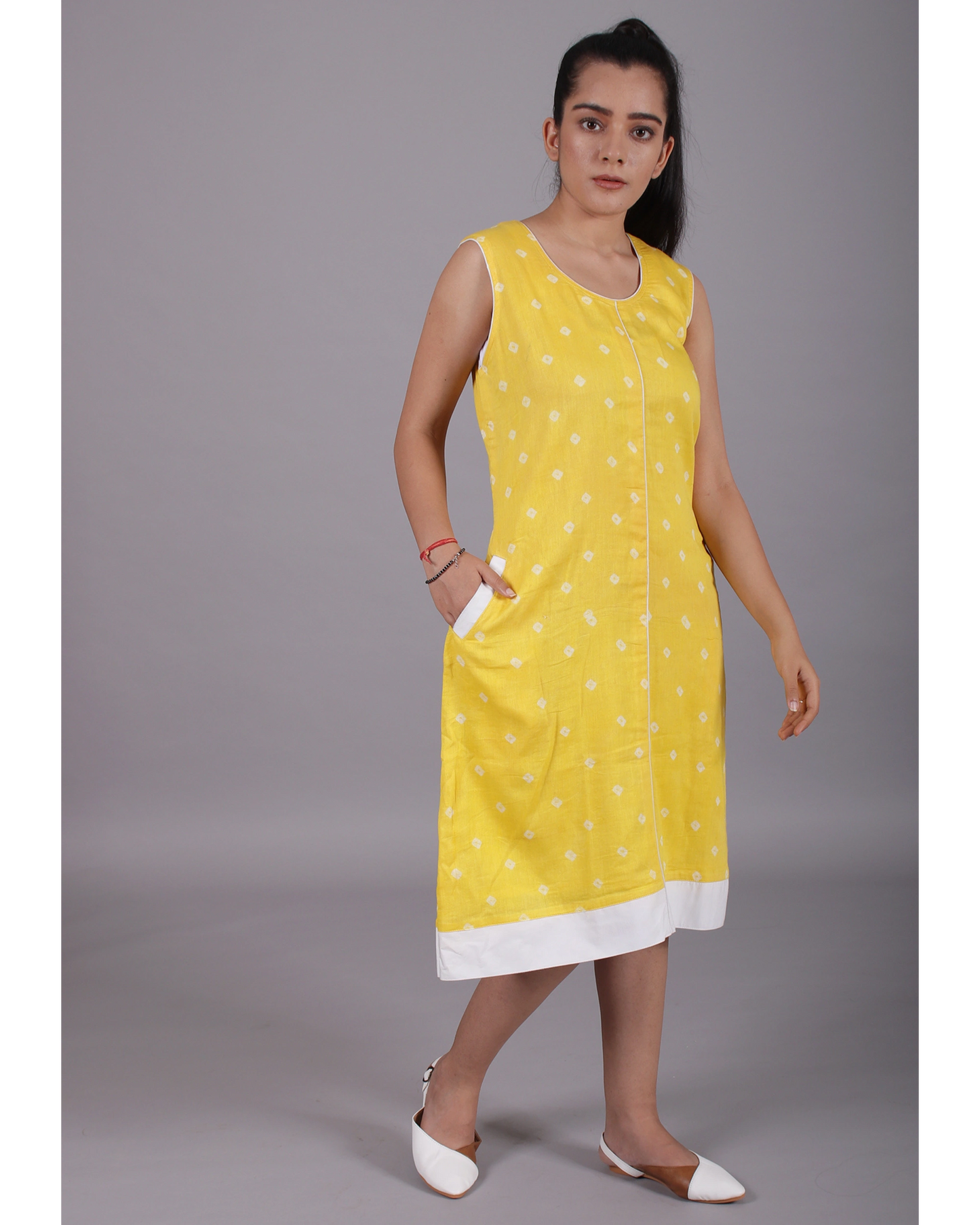 Lemon Yellow Polka Dots