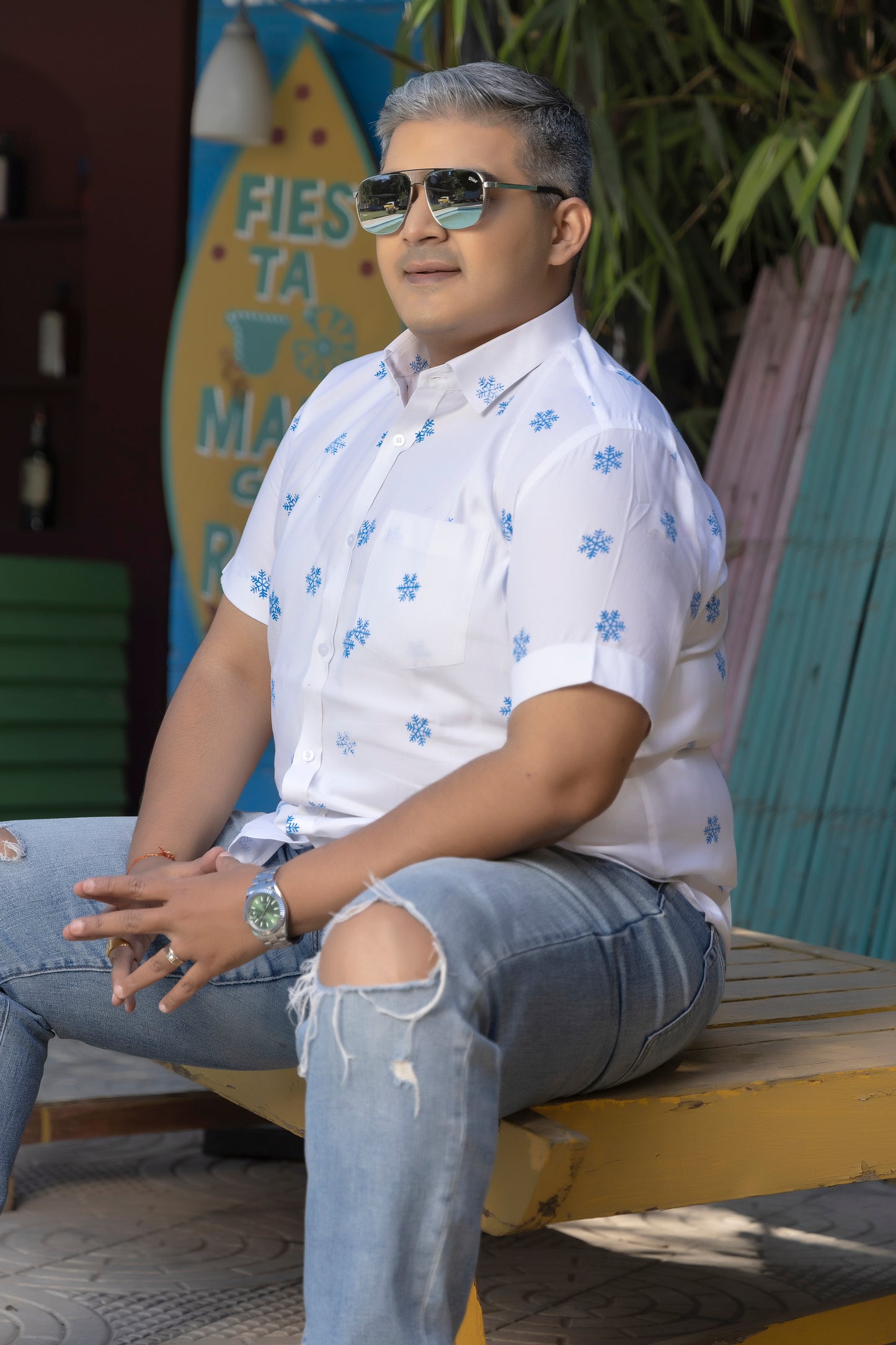 MOH Zinc White - Snowflake Design