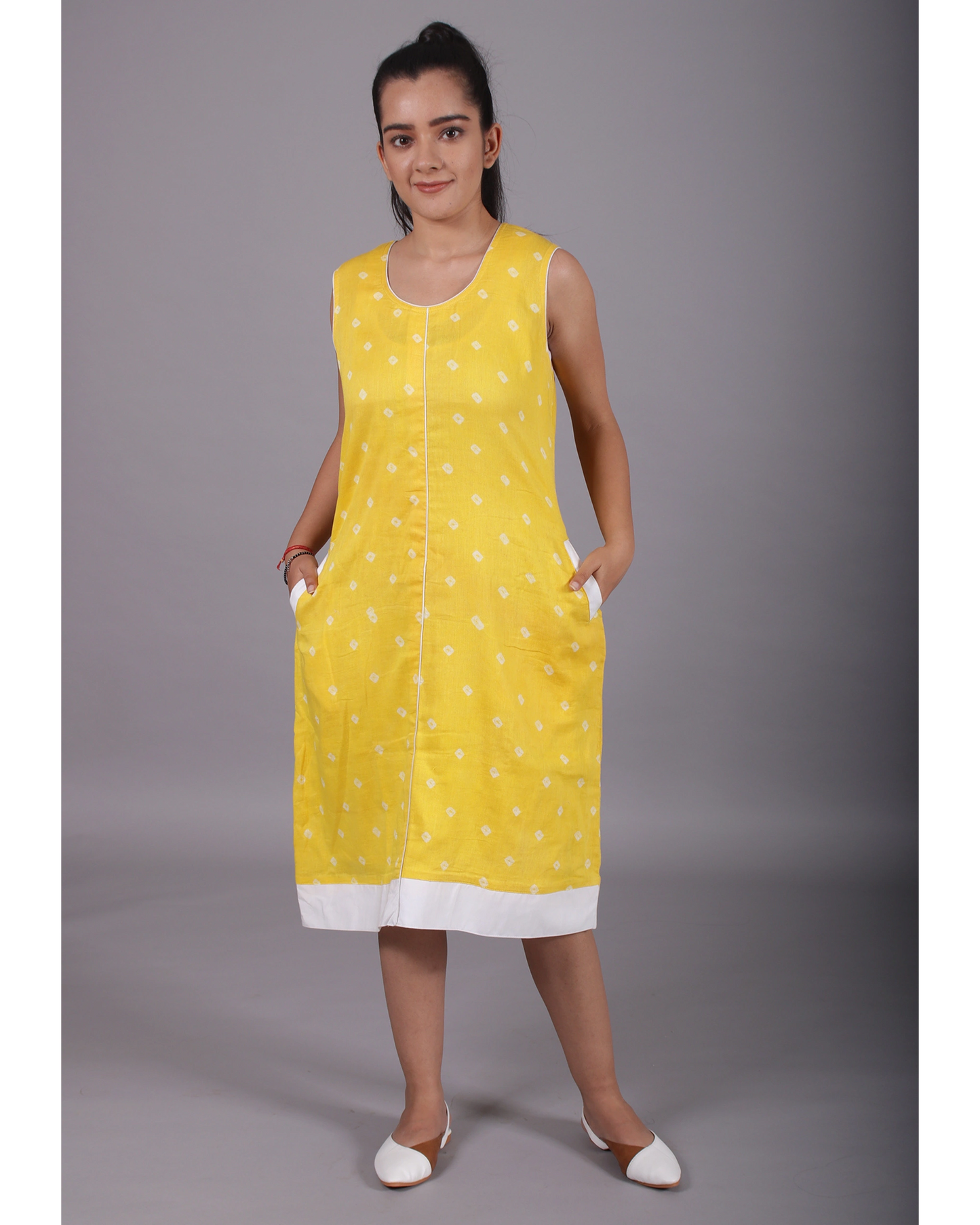 Lemon Yellow Polka Dots