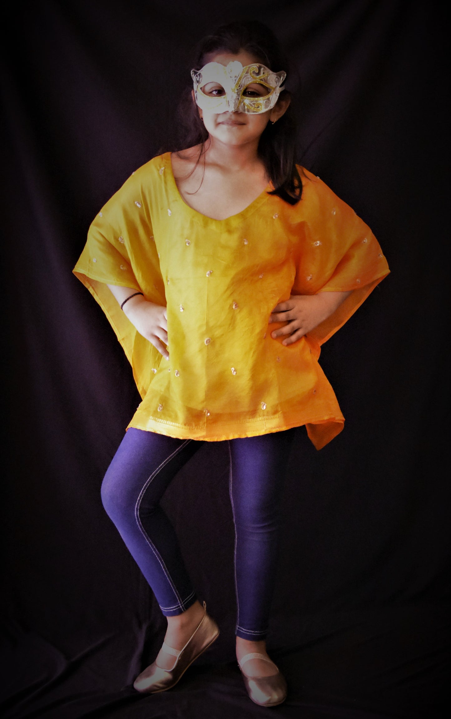 Orange with Zari Kairi and Border
