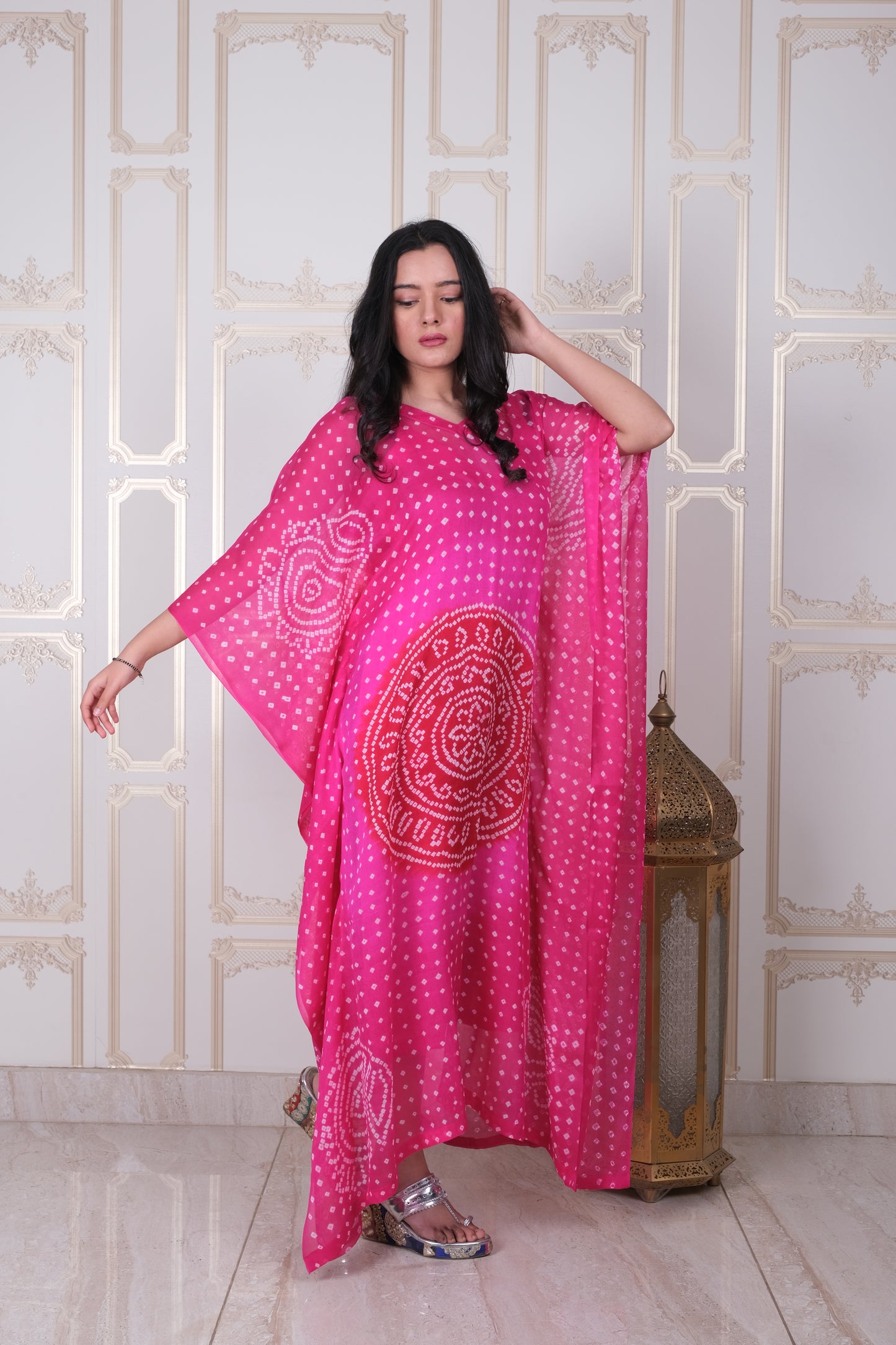 Pink and red Kaftan