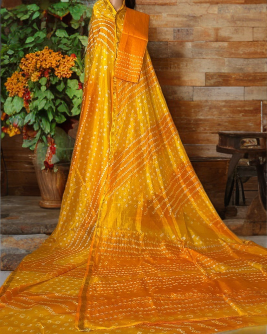 Yellow saree