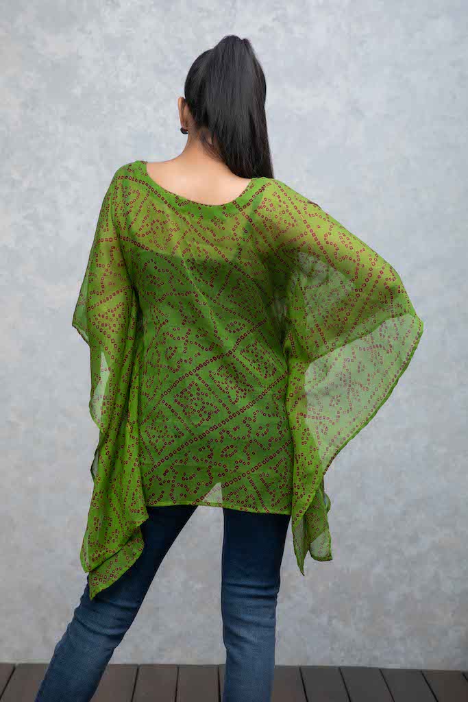 Green Kaftan with Sequins
