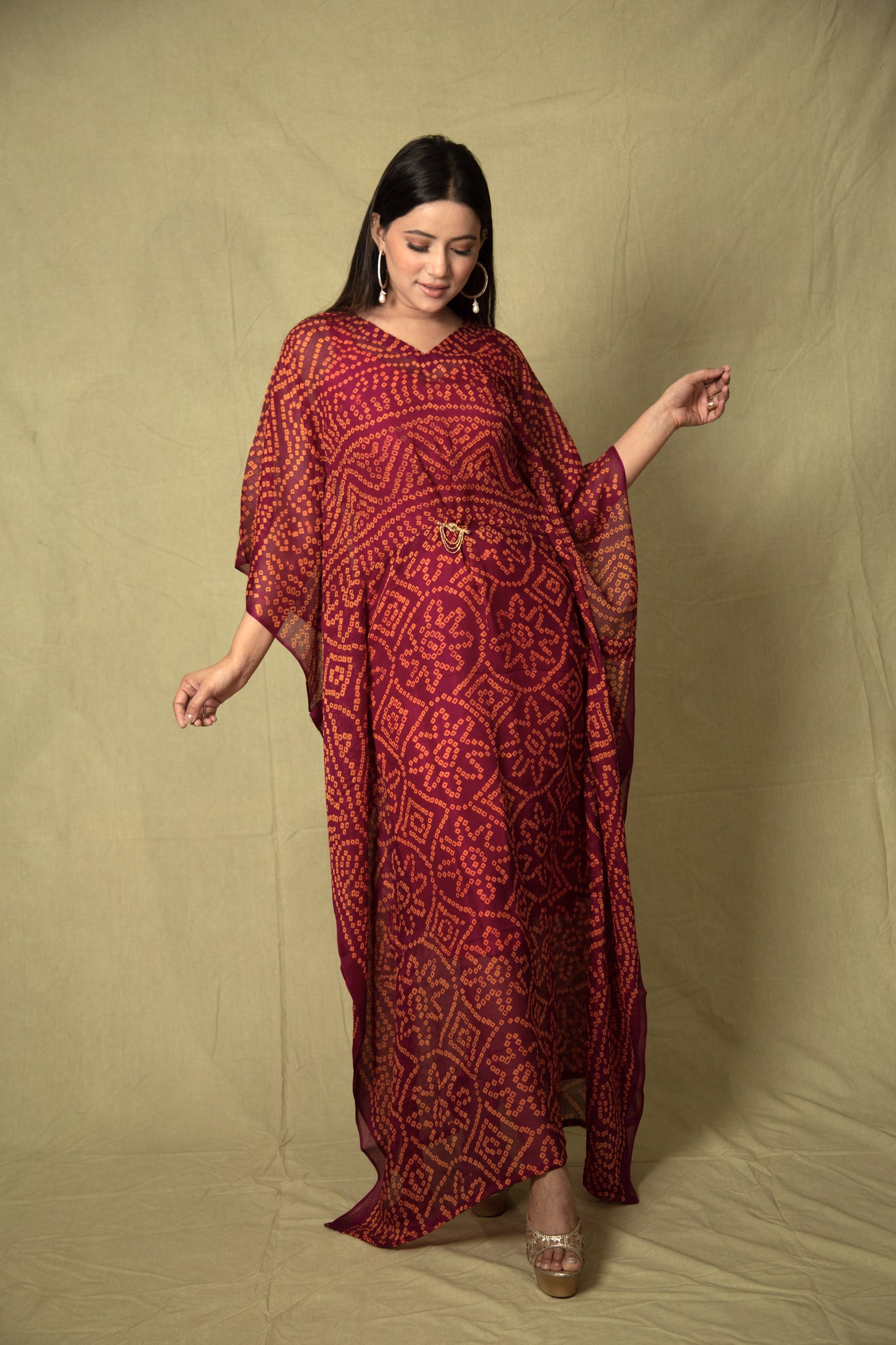 Wine red Kaftan