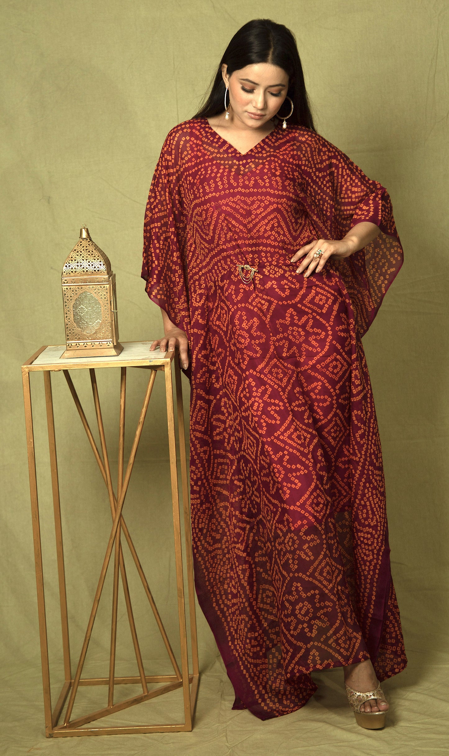 Wine red Kaftan