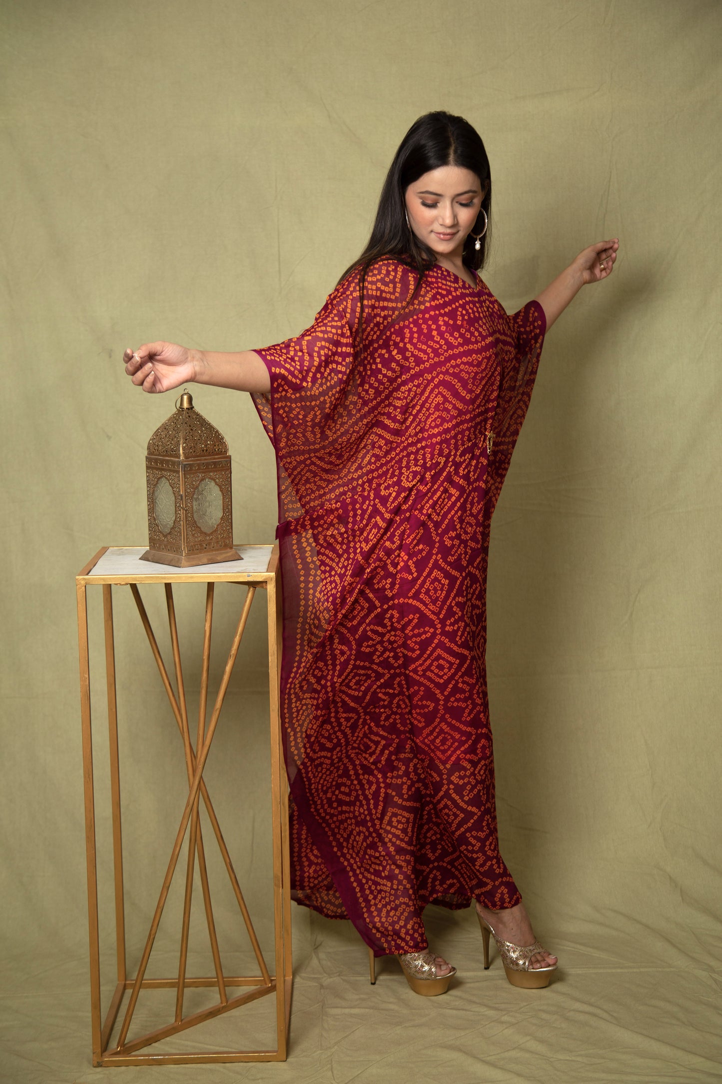 Wine red Kaftan