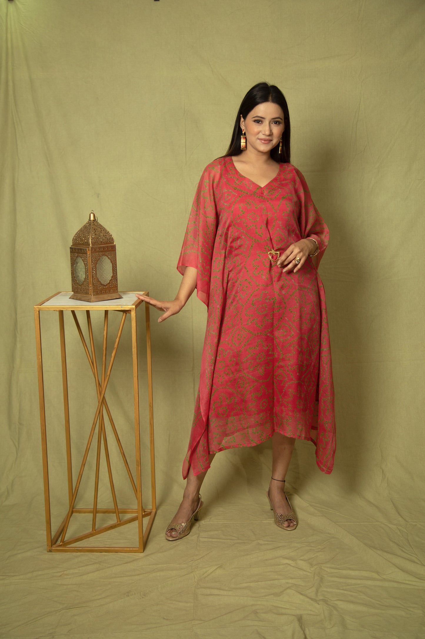 Carrot Red Kaftan