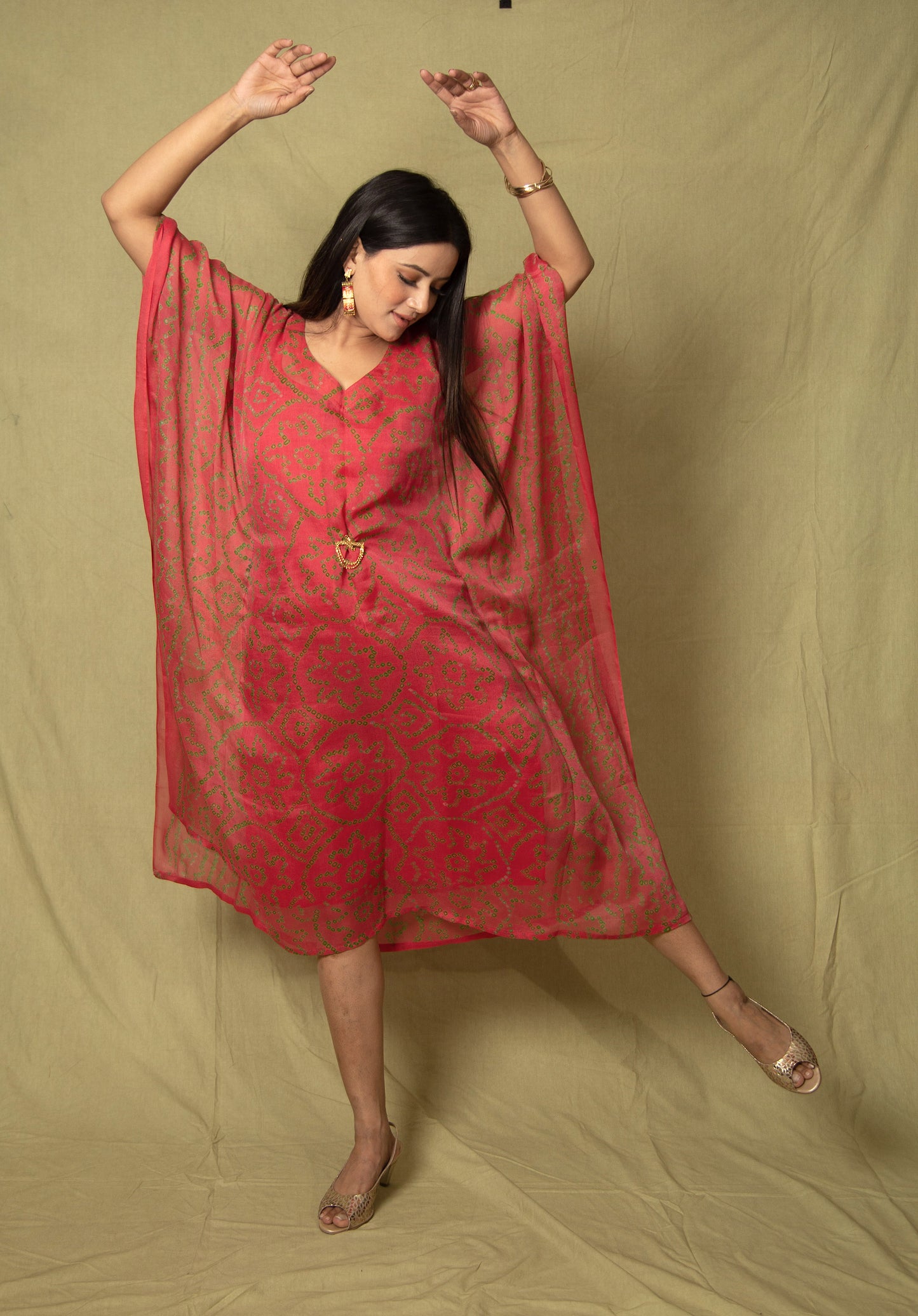 Carrot Red Kaftan