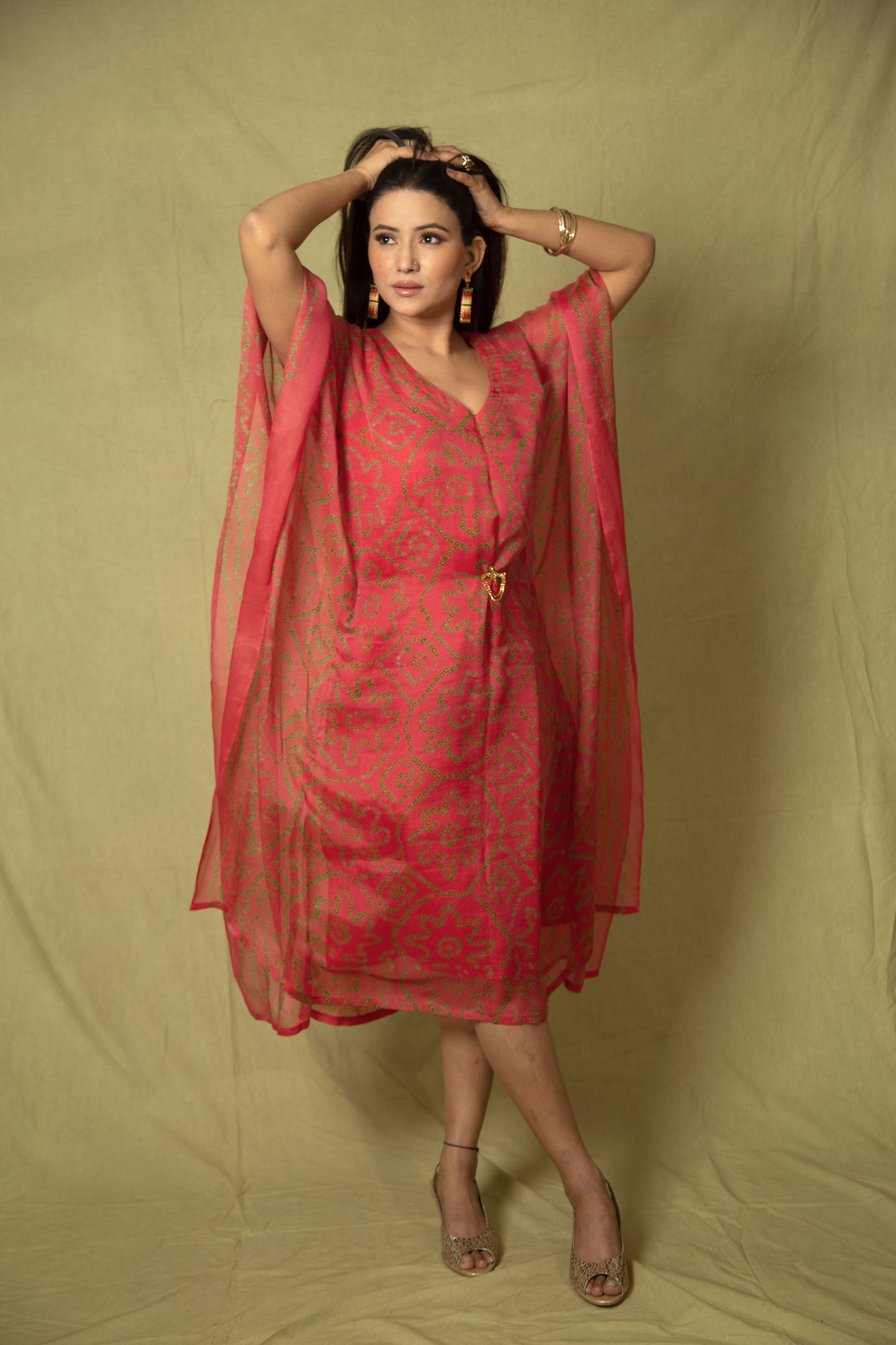 Carrot Red Kaftan